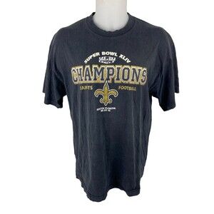 New Orleans Saints Superbowl XLIV Unisex XL T Shirt Champions 44 NFL Alstyle